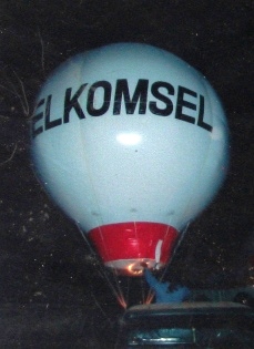 balon gas udara oval